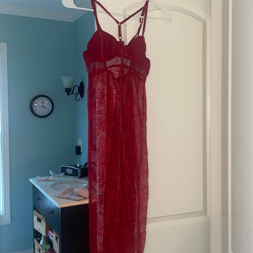 Brand New Vintage VS Open Front Lingerie Dress